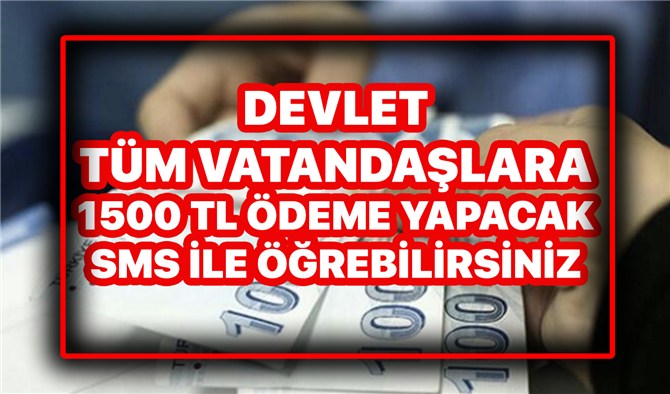 Aylık 1500 TL ödemenizi almayı unutmayın! Tek bir sms ile kontrol edebilirsiniz