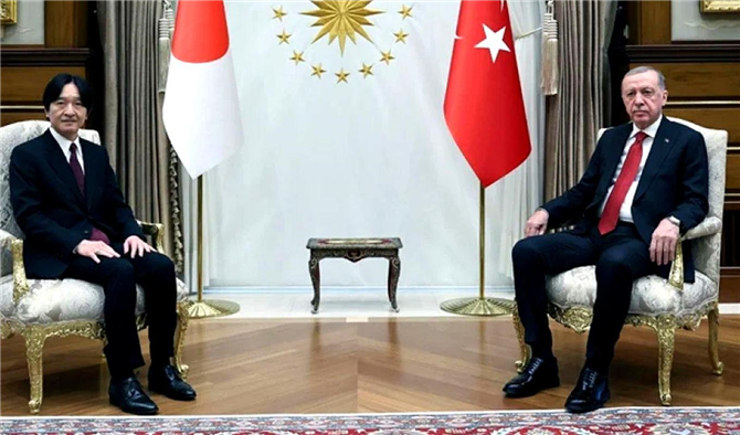 Cumhurbaşkanı Erdoğan, Japonya Veliaht Prensi'ni Kabul Etti