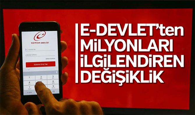 E-Devlet'te 2 Yeni hizmet! Milyonlara güzel haber