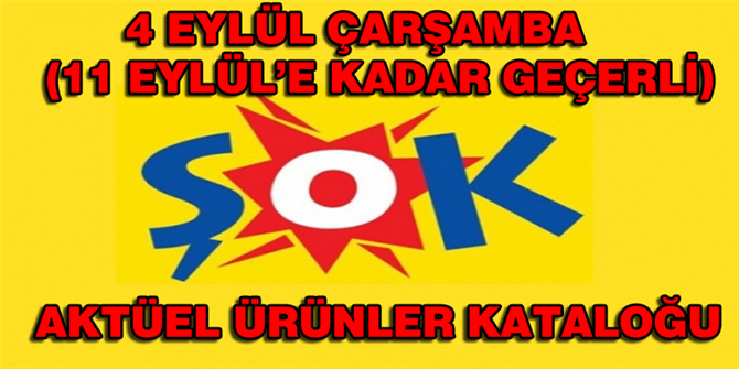 Şok 4 Eylül Çarşamba Aktüel Ürünleri - Şok 4 - 11 Eylül İndirimli Ürünleri