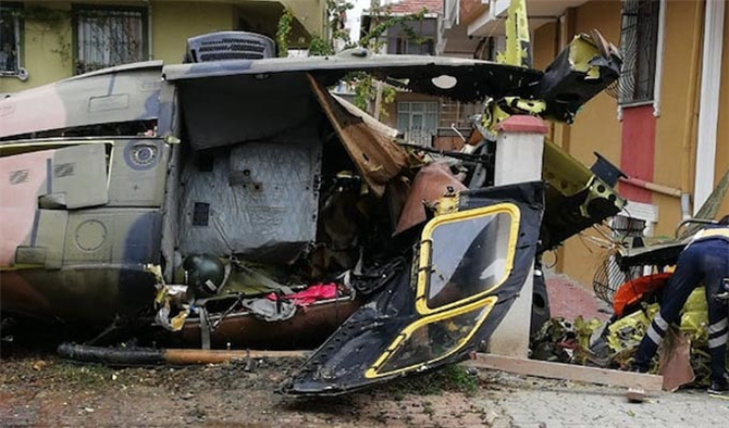 Son Dakika İstanbul'da Askeri Helikopter düştü ölü ve yaralı var mı