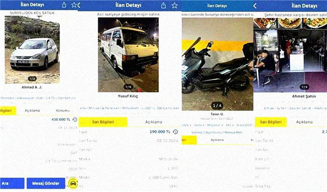 Artık Sahibinden Değil Suriyeliden Satılık Araç ve İlanları Var