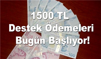 1500 TL Destek Ödemeleri Bugün Başlıyor! Kimler Alabilir?