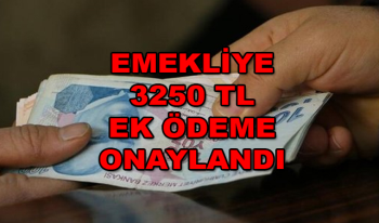 Emeklilere 3250 Lira Ek Ödeme Genelgesi Yayınlandı!