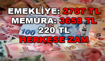 Emekliye 2767 TL, Memur ve İşçiye 3658 TL Maaş Verilecek! Bundan Düşük Maaş Olmayacak