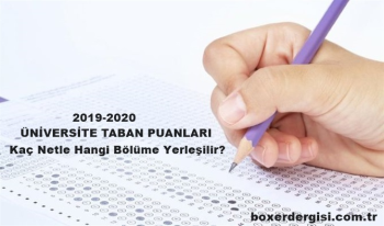 Hangi netle hangi üniversite bölümüne gidebilirim? Hangi üniversite kaç puan