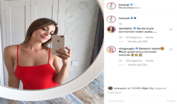 İrem Sak'ın Ayna karşısındaki Pozu Olay Oldu İrem Sak Instagram paylaşımı