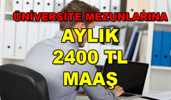 Üniversite Mezunu İşsizlere Günlük Devlet Desteği - 2400 TL Maaş Kolay Başvuru ekranı açıldı