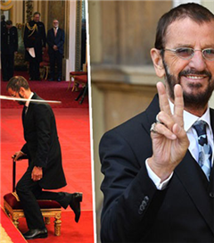 The Beatles Davulcusu Ringo Starr "Sir" Unvanını Aldı